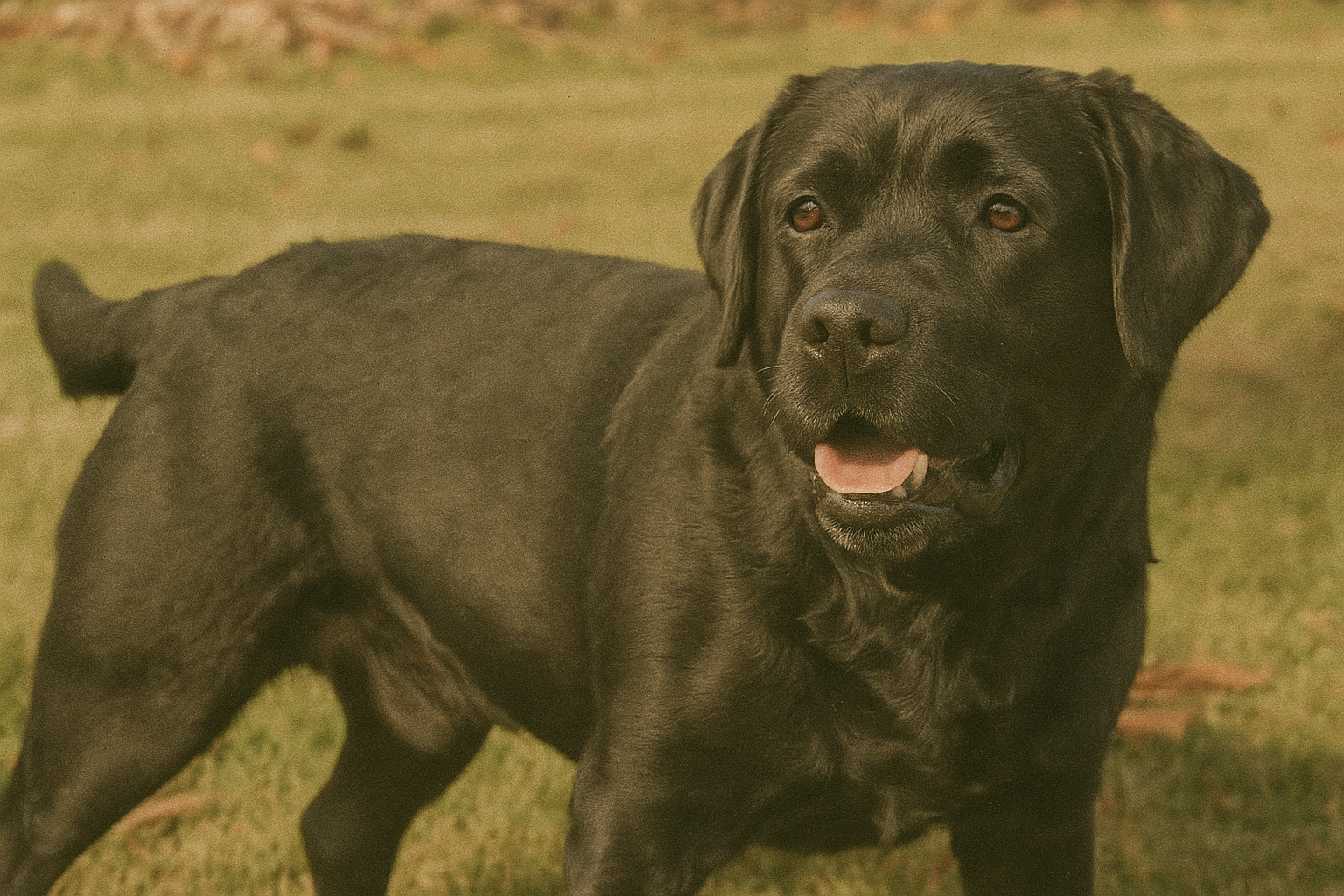 Pet in vintage film style