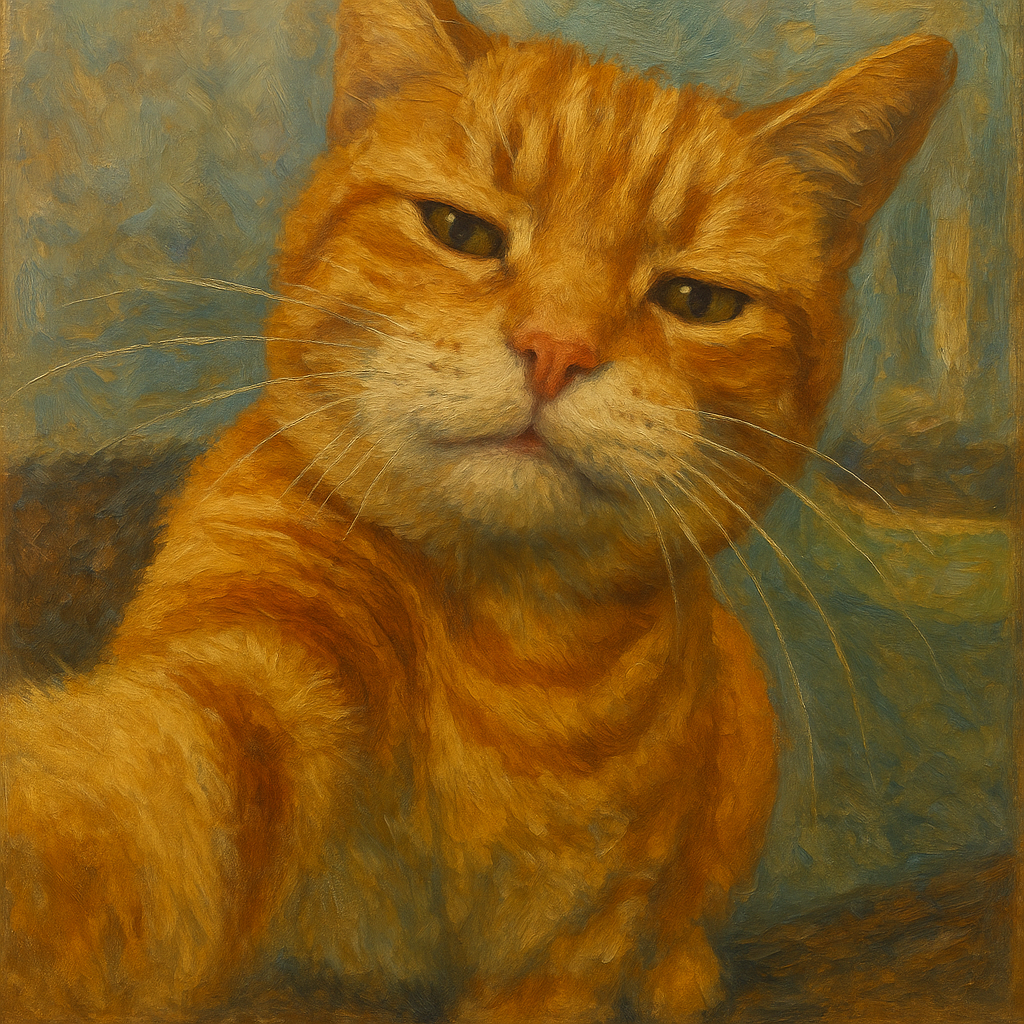 Oil Portrait Cat