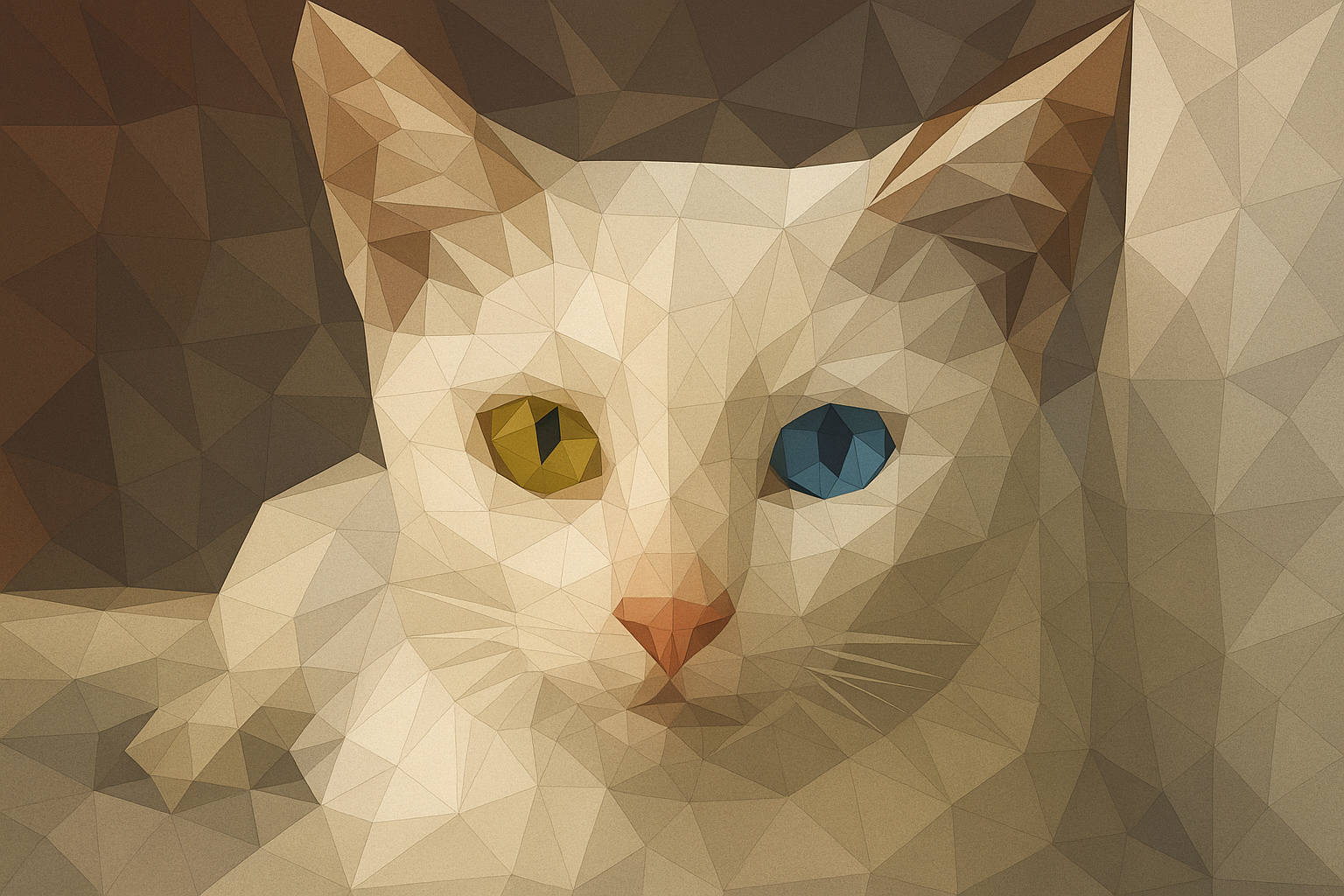 Pet in origami style